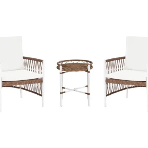 Mobili da Esterno Alluminio Set da balcone metallo bianco LEVICO