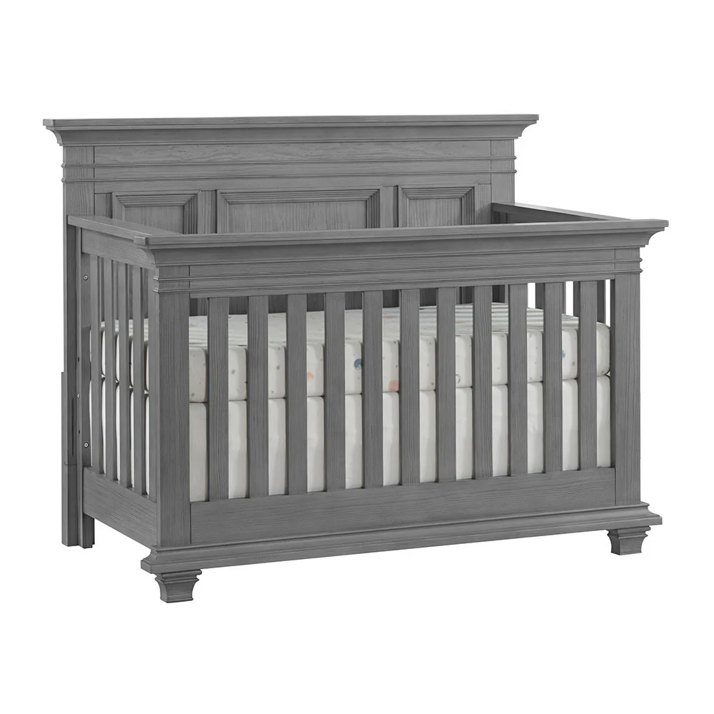 Oxford Baby Weston 2 Piece Nursery Set - Convertible Crib + & Chifferobe Dusk Grigio