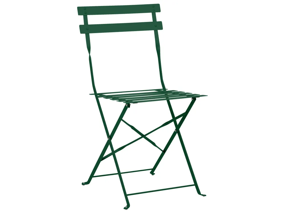 Set da balcone acciaio verde ombroso FIORI - Con Cuscini Inclusi