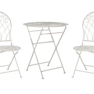 Set da balcone metallo bianco STIFFE - Con Cuscini Inclusi