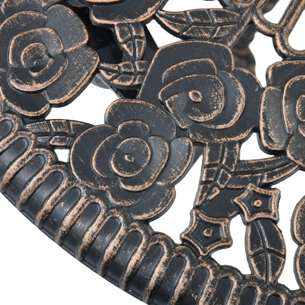 Set da Bistrot 3 pz Alluminio Pressofuso per Terrazzo e Cortile