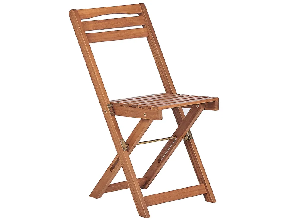 Set bistrot da giardino legno di acacia LENOLA con Ombrellone e Base