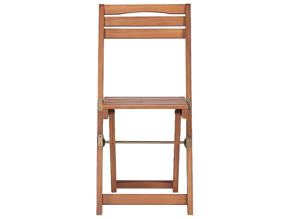 Set bistrot da giardino legno di acacia LENOLA con Ombrellone e Base