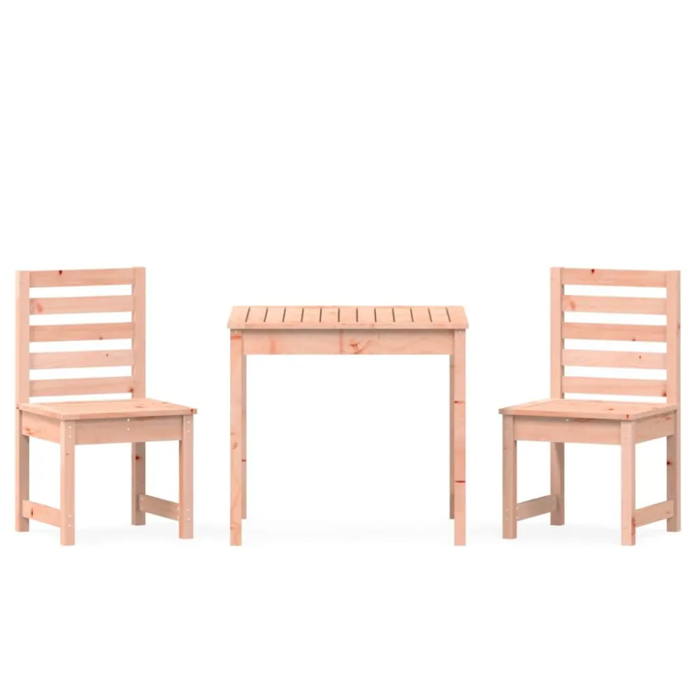Set Bistrot da Giardino 3 pz Legno Massello di Douglas | Completo di Accessori