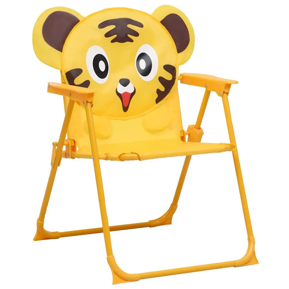 Set da Bistrot da Giardino per Bambini con Ombrellone Giallo Quick Assembly