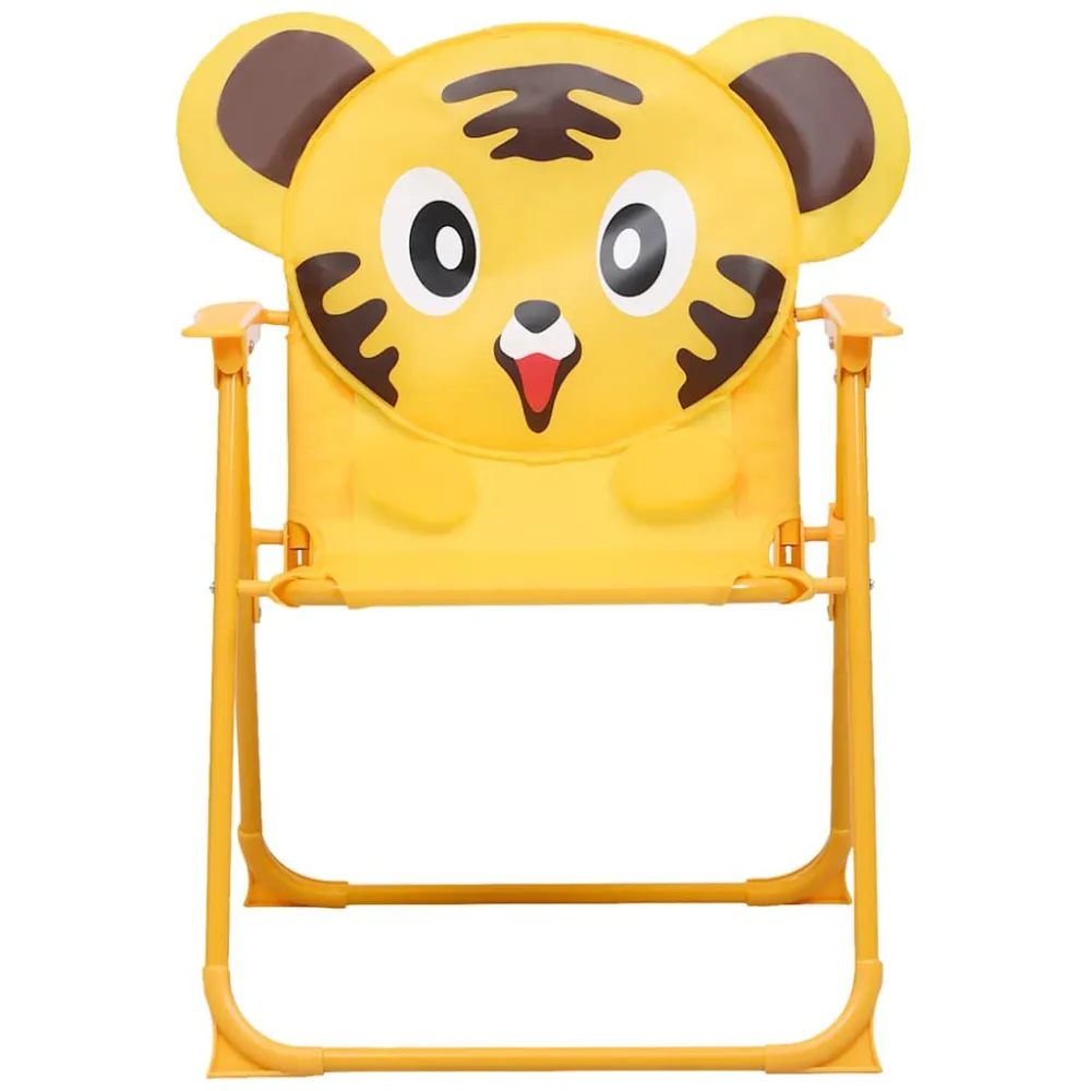 Set da Bistrot da Giardino per Bambini con Ombrellone Giallo Quick Assembly