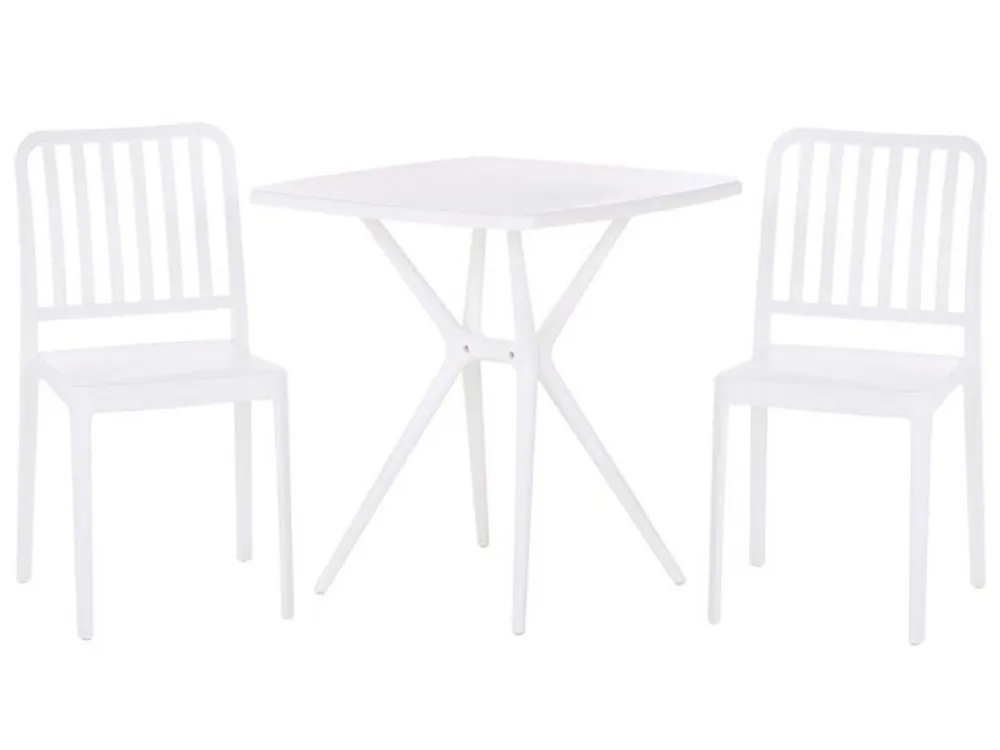 Set Componibile Garden Bistro Set White SERSALE