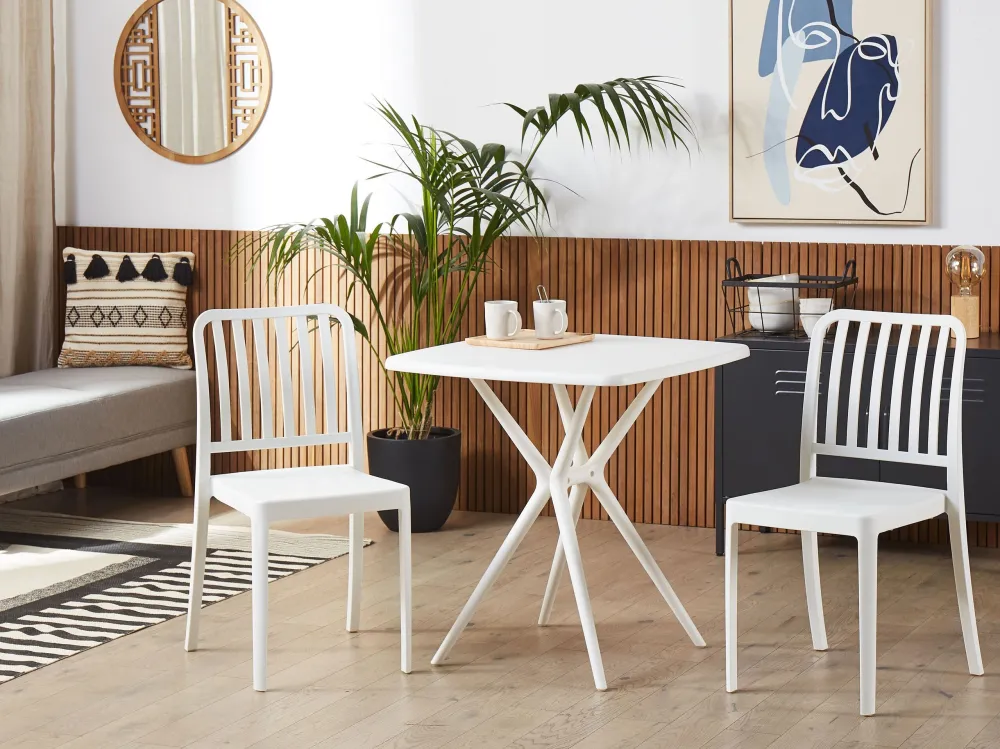 Set Componibile Garden Bistro Set White SERSALE