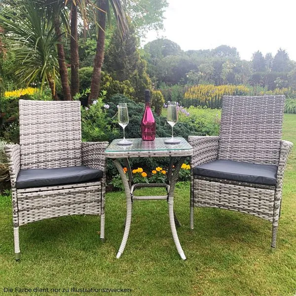 Set Componibile Set da bistrò rattan Monster Jardi Marrone 27119