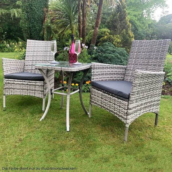 Set Componibile Set da bistrò rattan Monster Jardi Marrone 27119