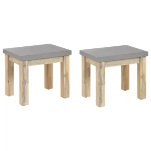 Set Componibile Set 2 Garden Chairs OSTUNI Concrete Grey