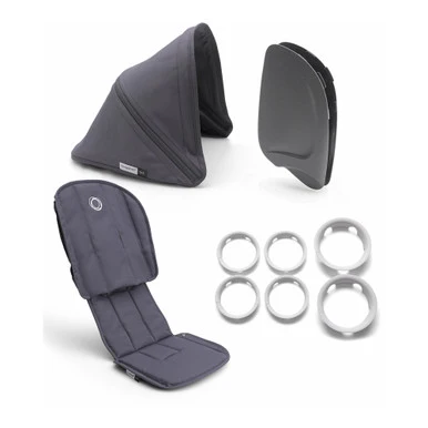 Set con Tavolo Bugaboo Ant Style Set Complete Acciaio Blue-Steel Blue