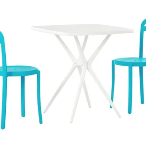 Set con Tavolo Garden Bistro Set White and Blue SERSALE/CAMOGLI