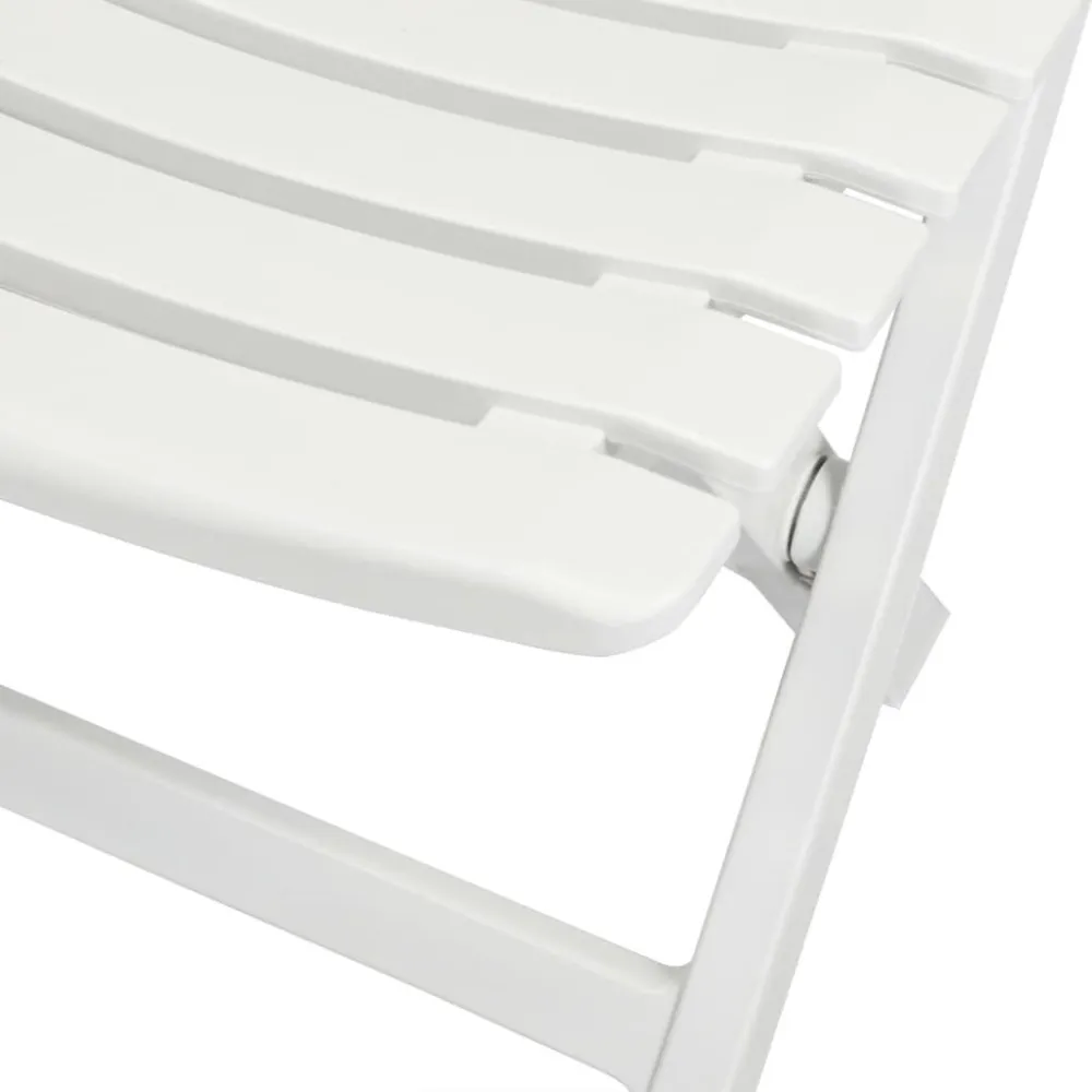 Set con Tavolo Set da Bistrot 3 pz Plastica Bianco