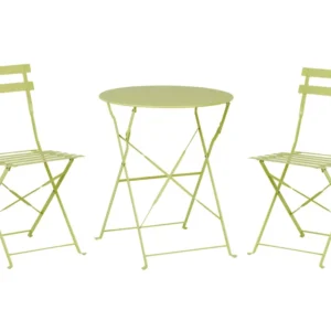 Set Esterno Resistente Set da balcone acciaio verde lime FIORI