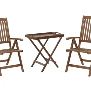 Set Esterno Resistente Set bistrot legno di acacia fosco AMANTEA