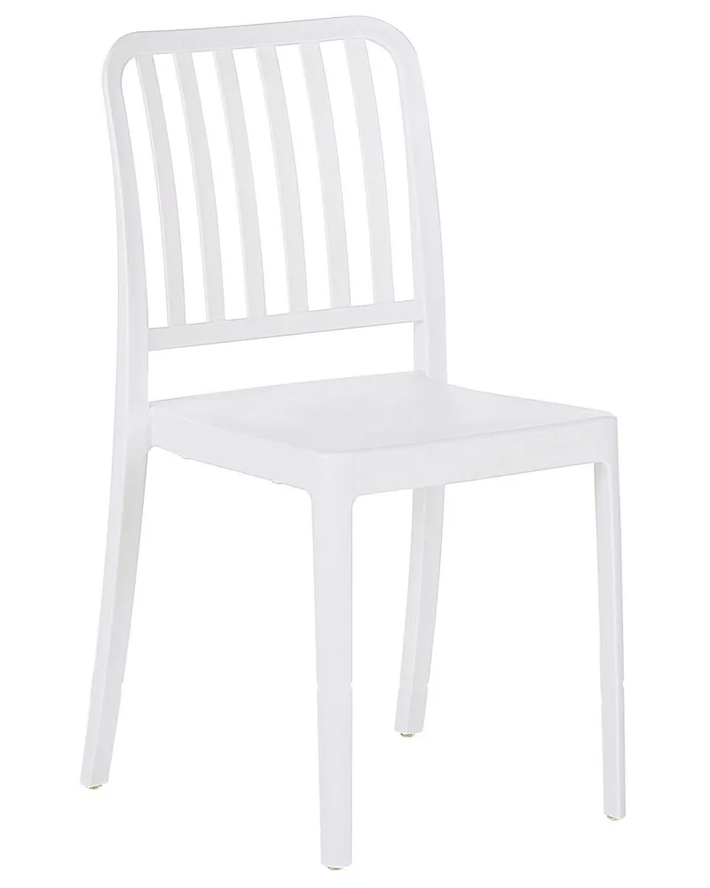 Set Esterno Resistente Set 4 Garden Chairs SERSALE Synthetic Material White