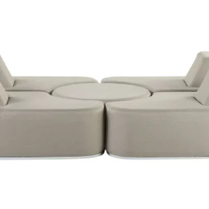 Set da giardino FABRO Poliestere Grigio distinto