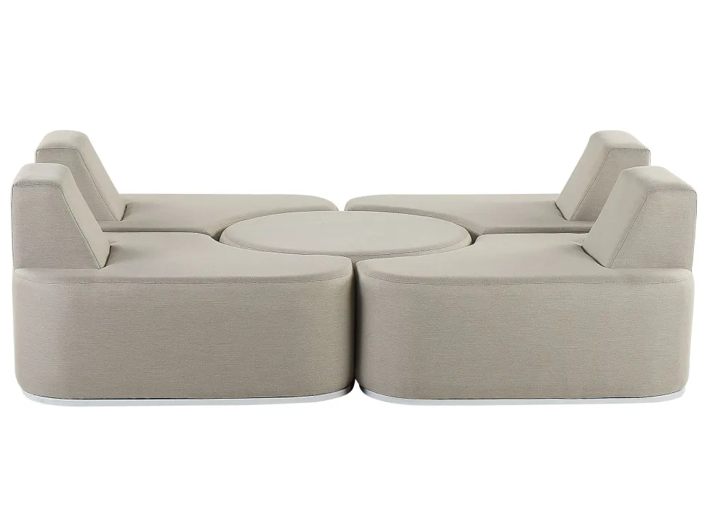 Set da giardino FABRO Poliestere Grigio distinto