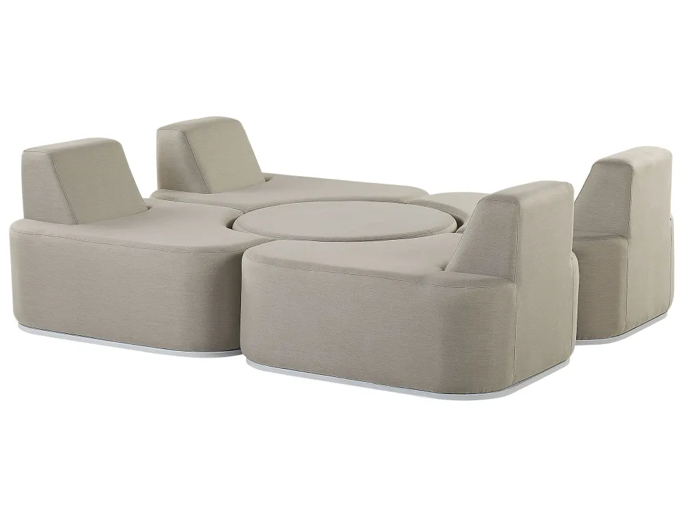 Set da giardino FABRO Poliestere Grigio distinto