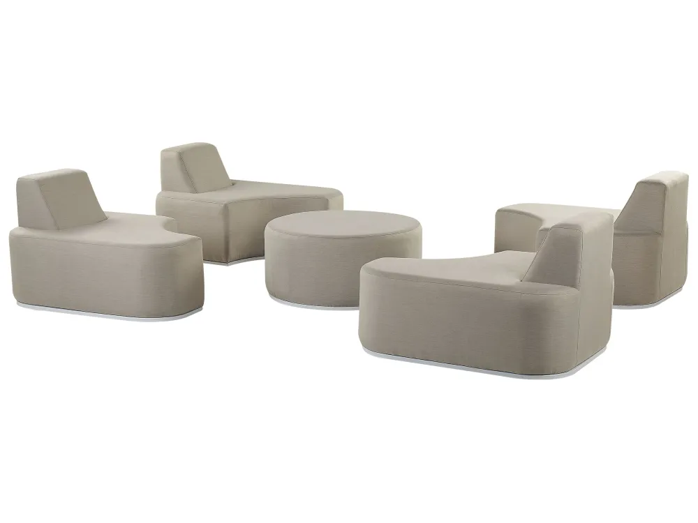 Set da giardino FABRO Poliestere Grigio distinto