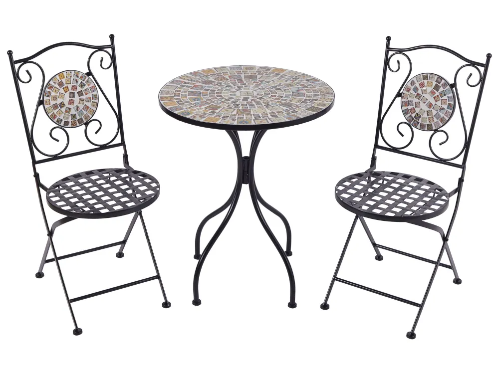 Set da giardino metallo nero CASARIO Quick Assembly
