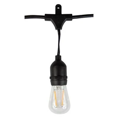 Set Giardino Premium Brilliance Low Voltage Bistro Kit, 98' length hanging hardware accessories, lamps not included