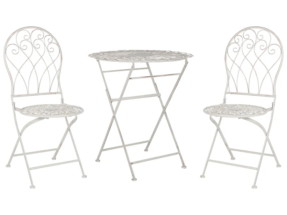 Set Giardino Premium Set da balcone metallo bianco STIFFE