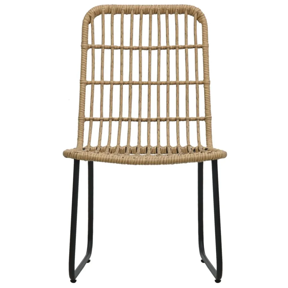 Set Giardino Premium Set da Bistrot 3 pz Polyrattan Rovere