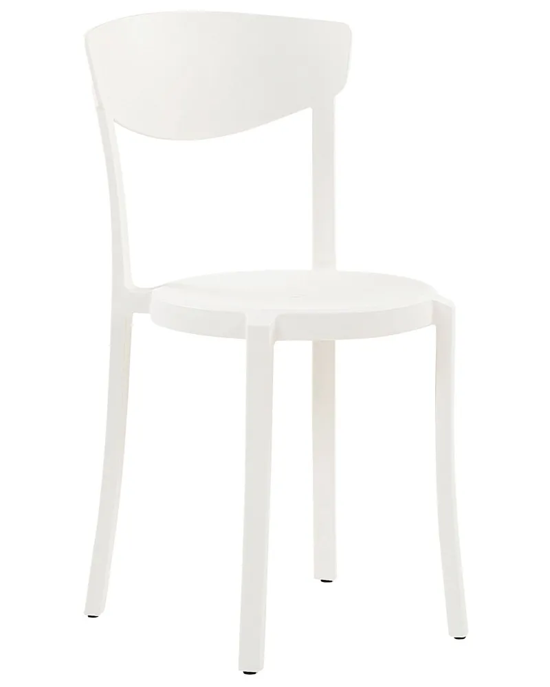 Set Giardino Premium Set di 4 sedie plastica bianca VIESTE