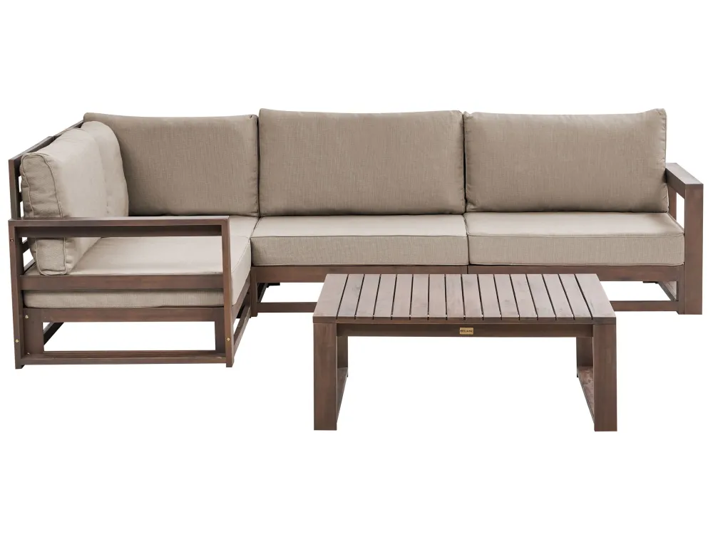 Set da giardino TIMOR Legno d'acacia certificato FSC® Legno cupo Destra