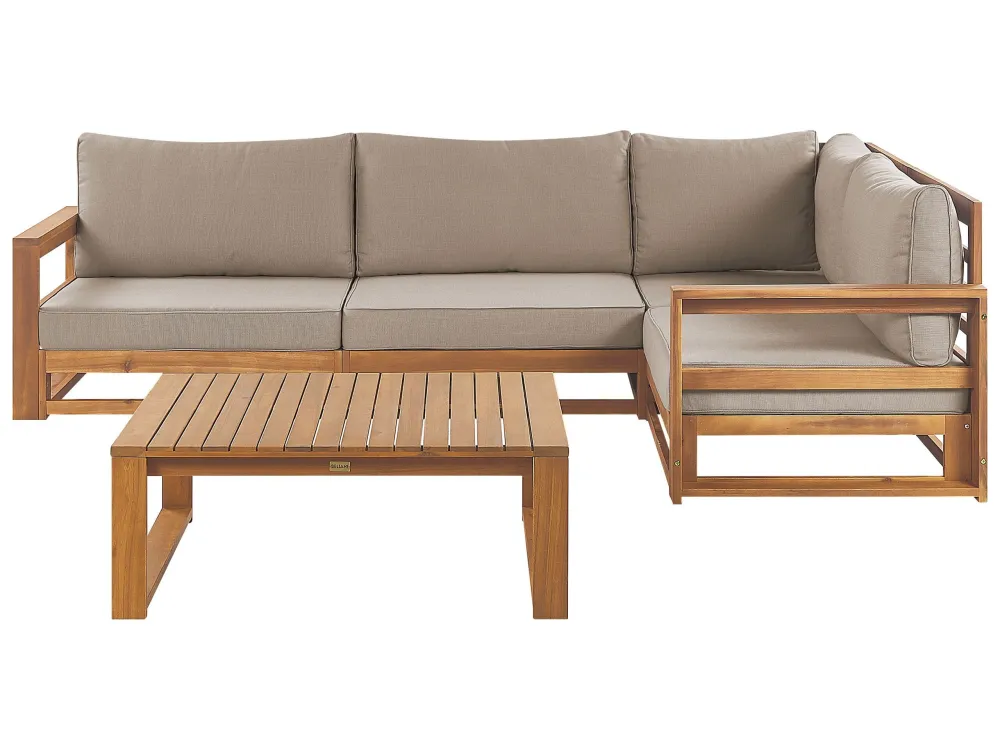 Set da giardino TIMOR Legno d'acacia certificato FSC® Legno limpido Sinistra