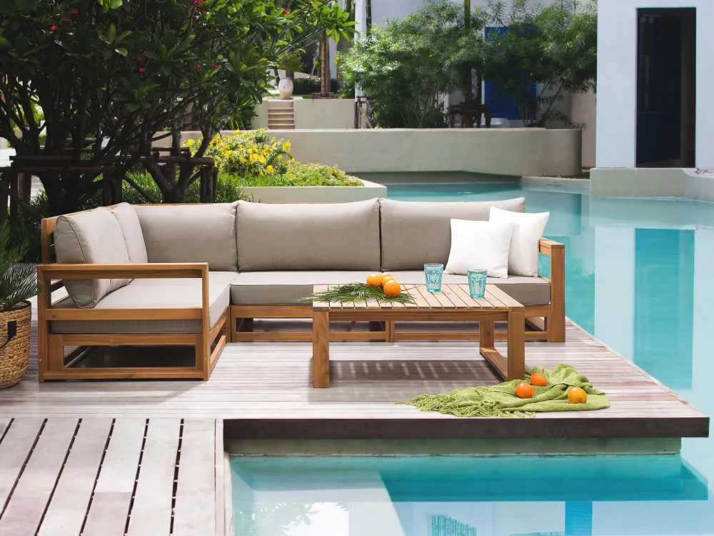 Set da giardino TIMOR Legno d'acacia Legno palese Destra