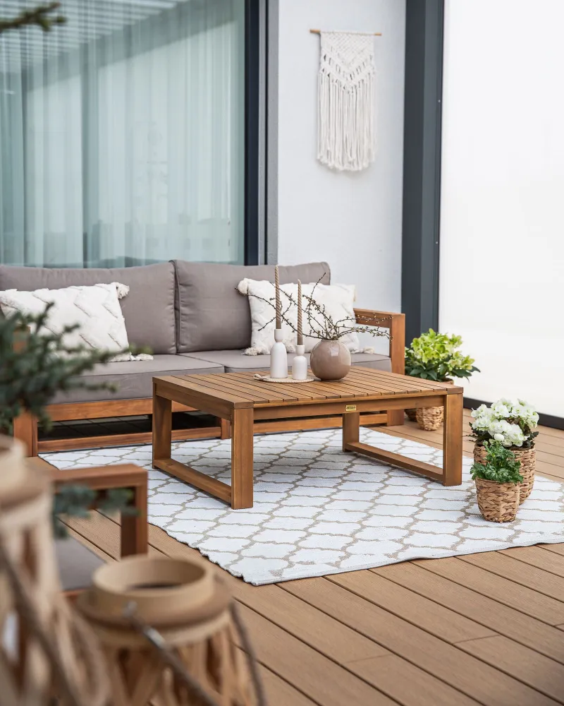 Set da giardino TIMOR Legno d'acacia Legno palese Destra