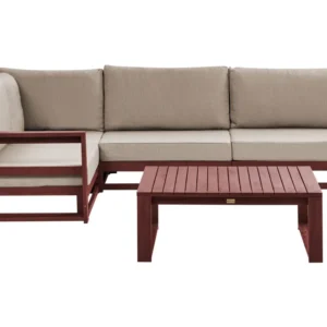 Set da giardino TIMOR Legno d'acacia Rosso cupo Destra