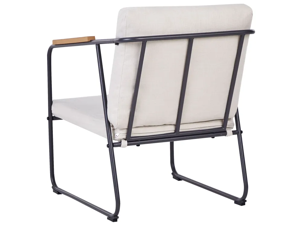 Set da giardino VEZZANA Acciaio Sabbia chiaro