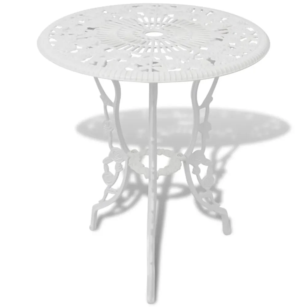 Set Modulare Set da Bistrot 3 pz Alluminio Pressofuso Bianco
