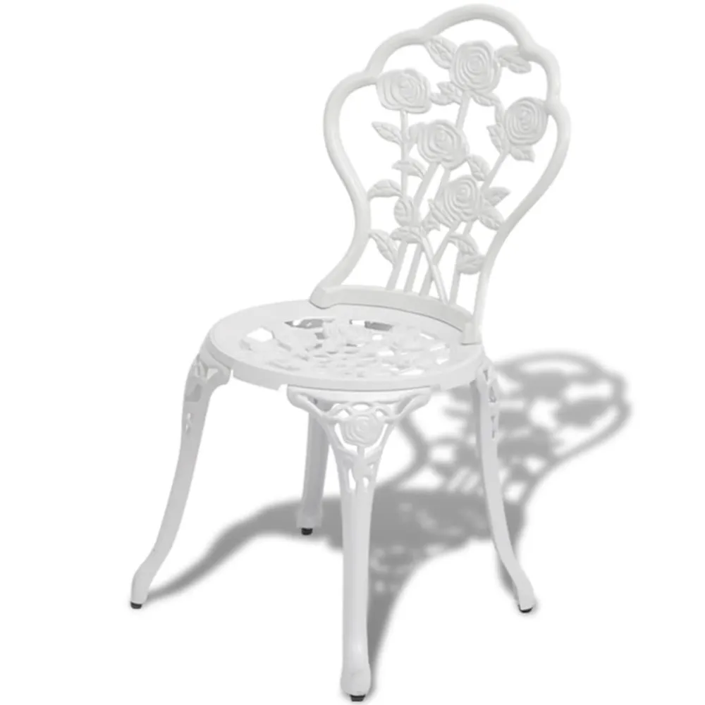 Set Modulare Set da Bistrot 3 pz Alluminio Pressofuso Bianco