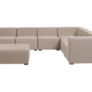 Set Modulare Set da giardino AREZZO Poliestere Panna Sinistra