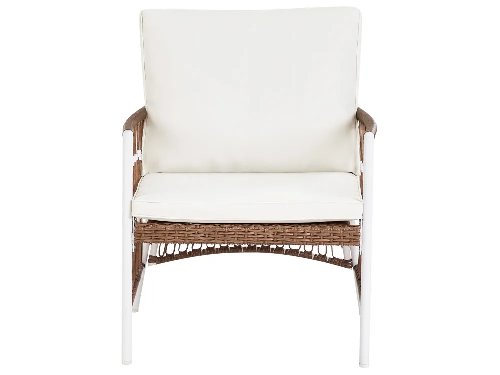 Set per Giardino Aluminium Garden Bistro Set White LEVICO