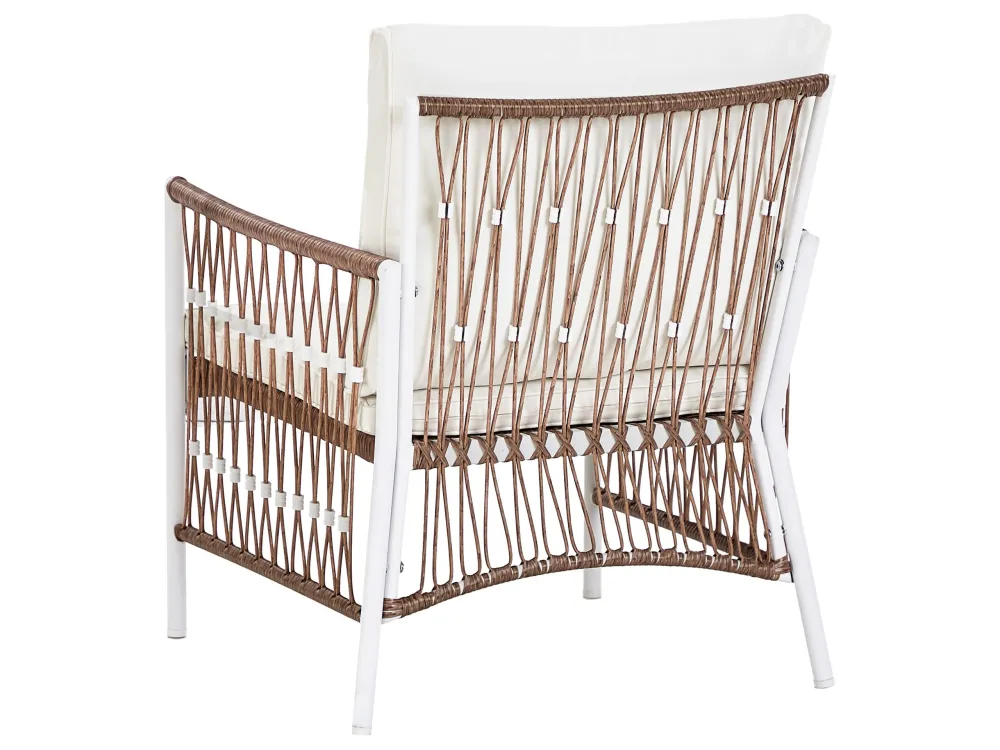 Set per Giardino Aluminium Garden Bistro Set White LEVICO