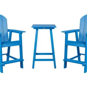 Set per Giardino Garden Bistro Set Blue ADIRONDACK