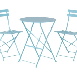 Set per Giardino Set da balcone acciaio azzurro FIORI