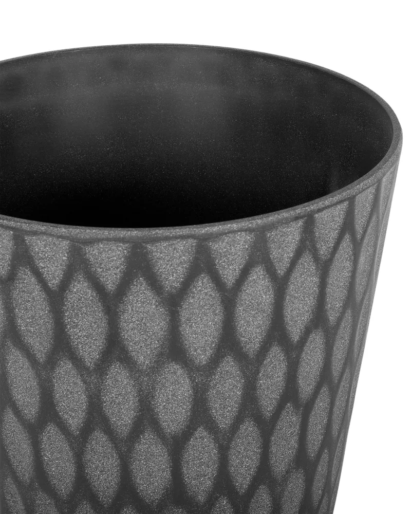 Set 2 Plant Pots ⌀ 36 cm Grey LAVRIO - Con Cuscini Inclusi