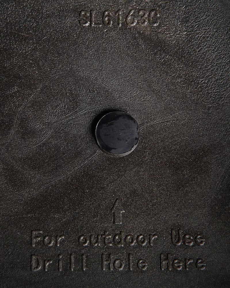 Set 2 Plant Pots Stone 23 x 23 x 43 cm Grey ABDERA