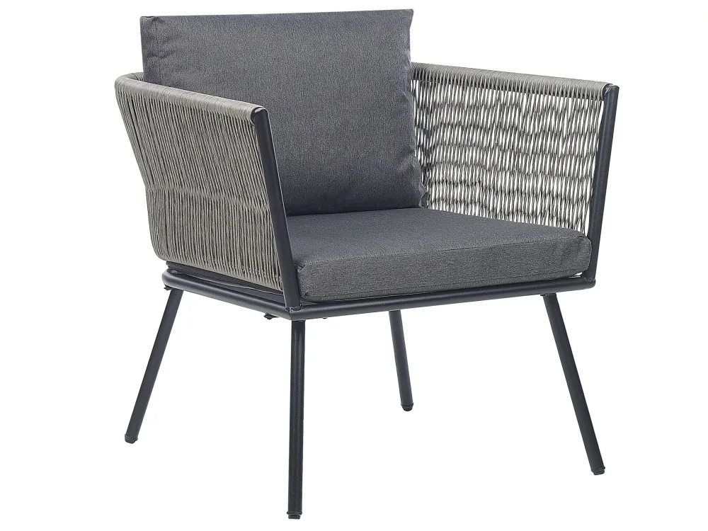 Set PoliRattan PE Rattan Bistro Set Grey GARGANO