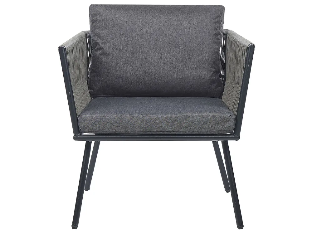 Set PoliRattan PE Rattan Bistro Set Grey GARGANO