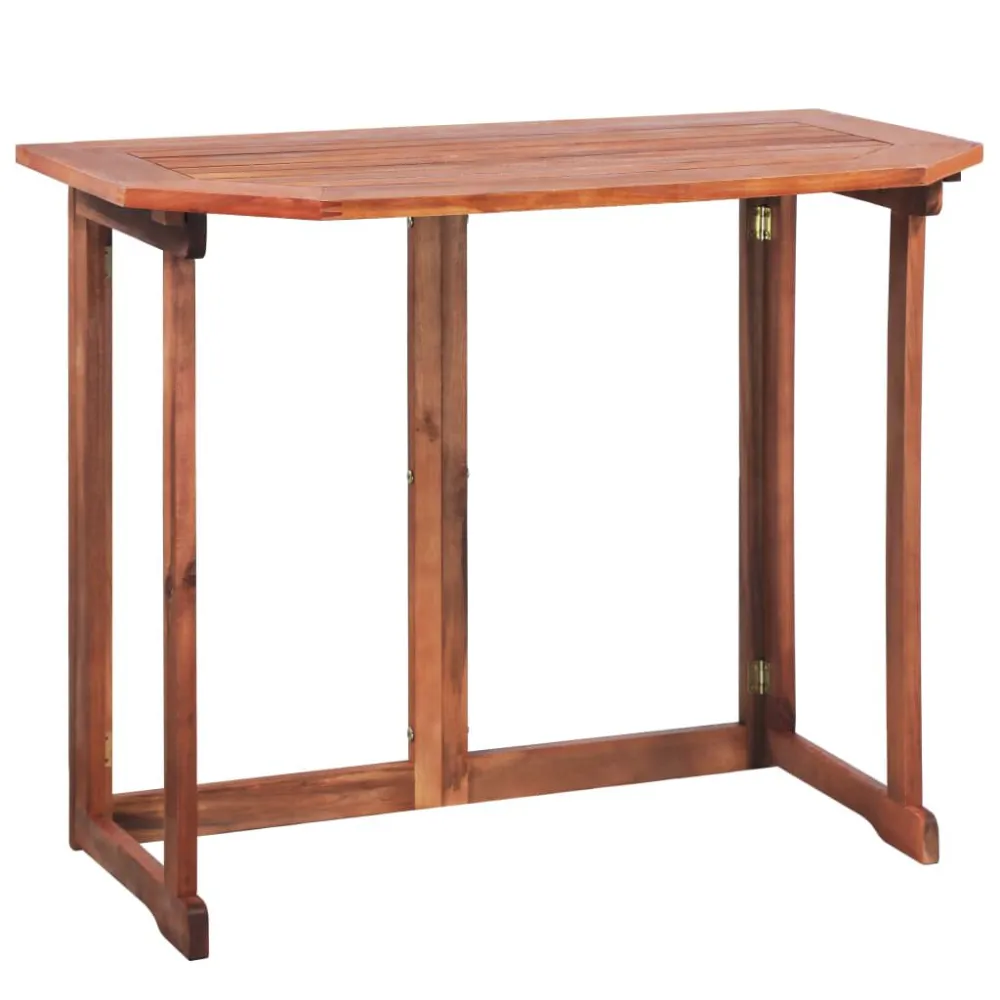 Set da Pranzo Set da Bistrò 2 pz Legno Massello di Acacia