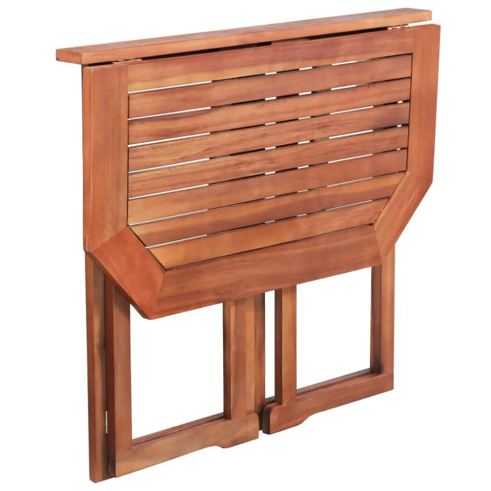 Set da Pranzo Set da Bistrò 2 pz Legno Massello di Acacia