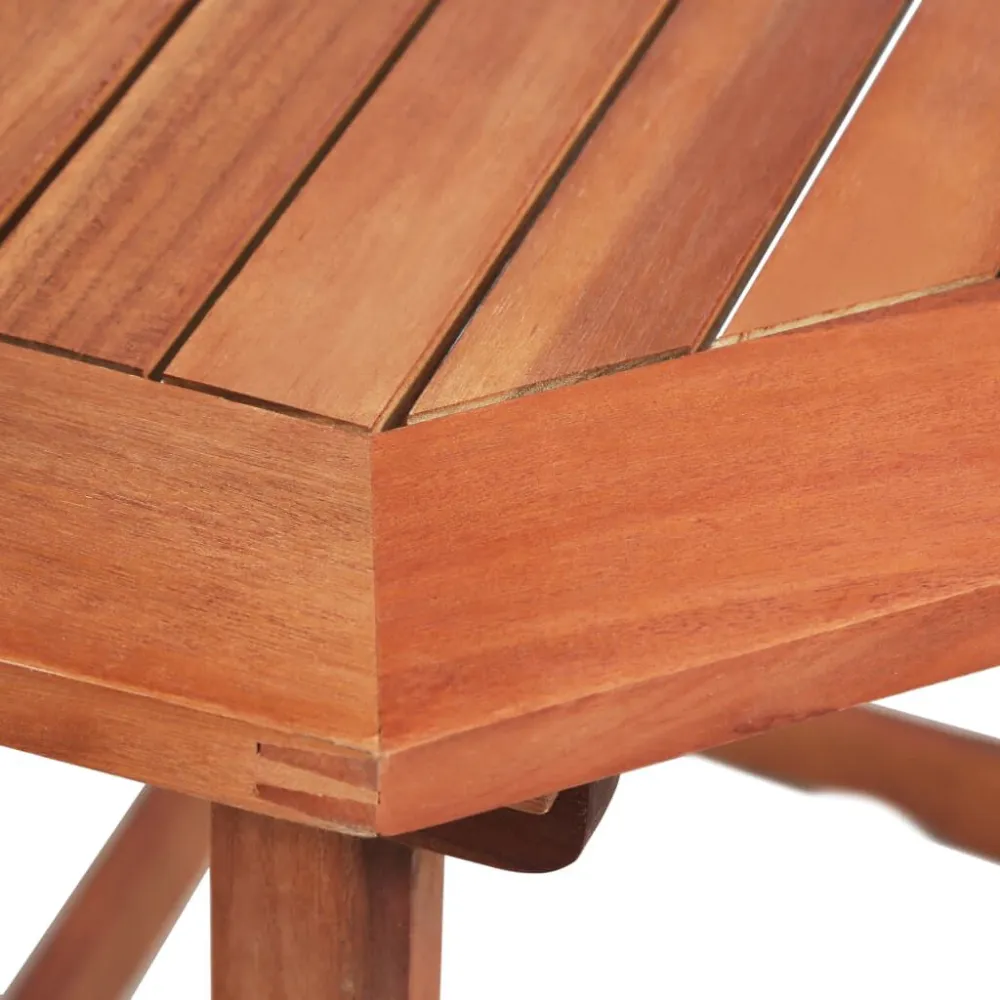 Set da Pranzo Set da Bistrò 2 pz Legno Massello di Acacia